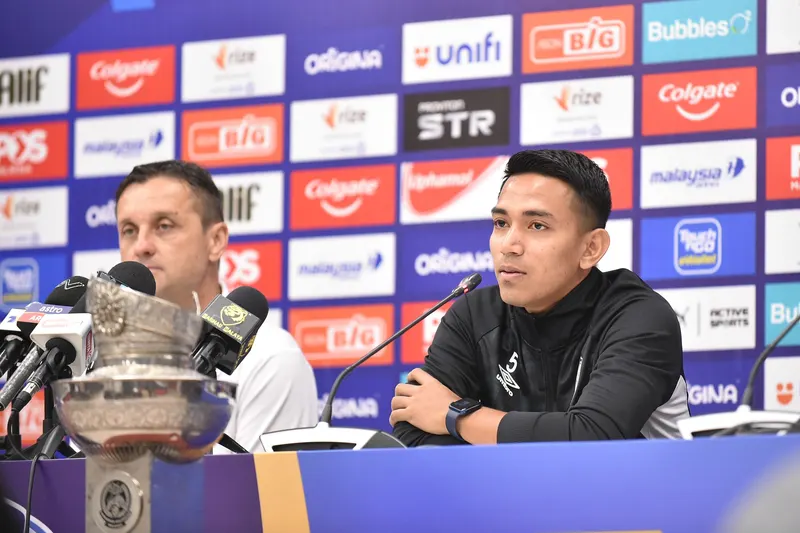 Press Conference Johor Darul Ta’zim and  Terengganu Fc during their Sultan Haji Ahmad Shah Cup 2023 match at Sultan Ibrahim   Stadium on Feb 23, 2023 in Johor Bahru, Malaysia. Photo by Emmer Farid  / SNE-Photo
