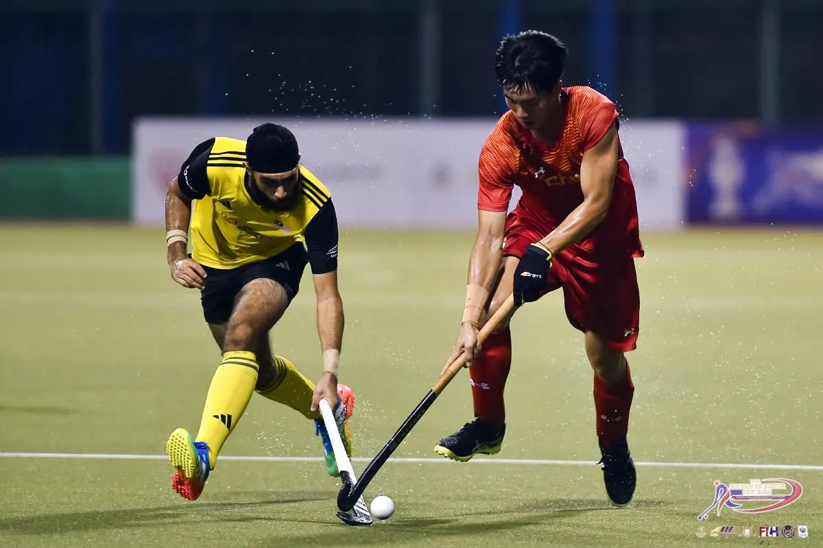 Action between Malaysia (left) and China (right) players in SoJC 2026.