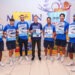 Players of Johor Darul Ta'zim F.C. showcase the special edition “Southern Tigers” LEGOLAND annual pass.