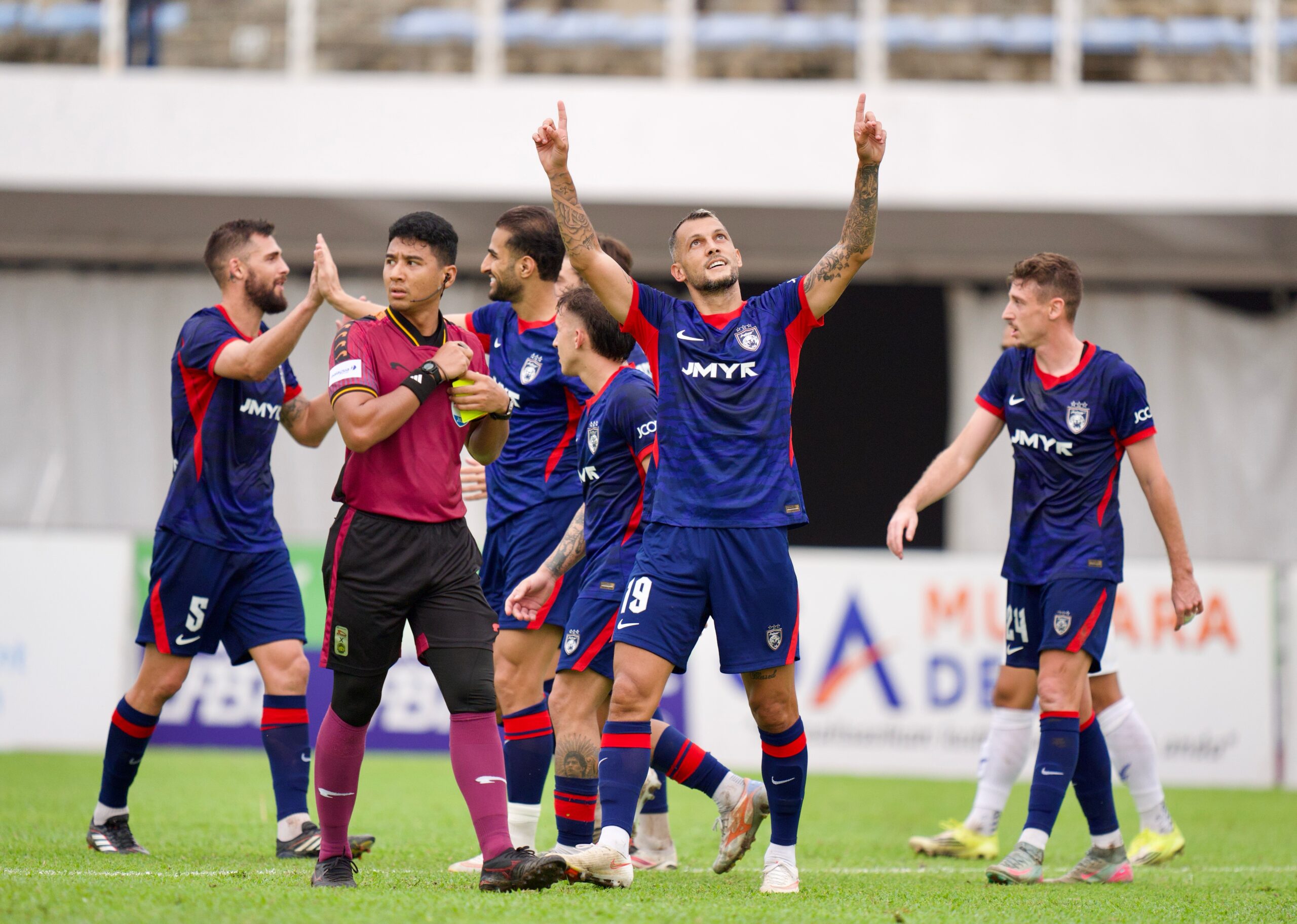 Piala FA: JDT Demolish Penang 7-2 to Take Command in 1st Leg